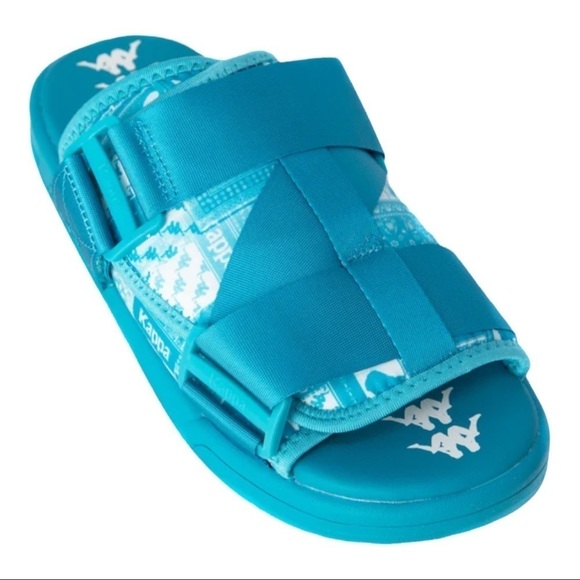 NWT KAPPA Nuuk 1 Nylon Slide Sandal Peacock Blue Size 6 - Picture 3 of 7